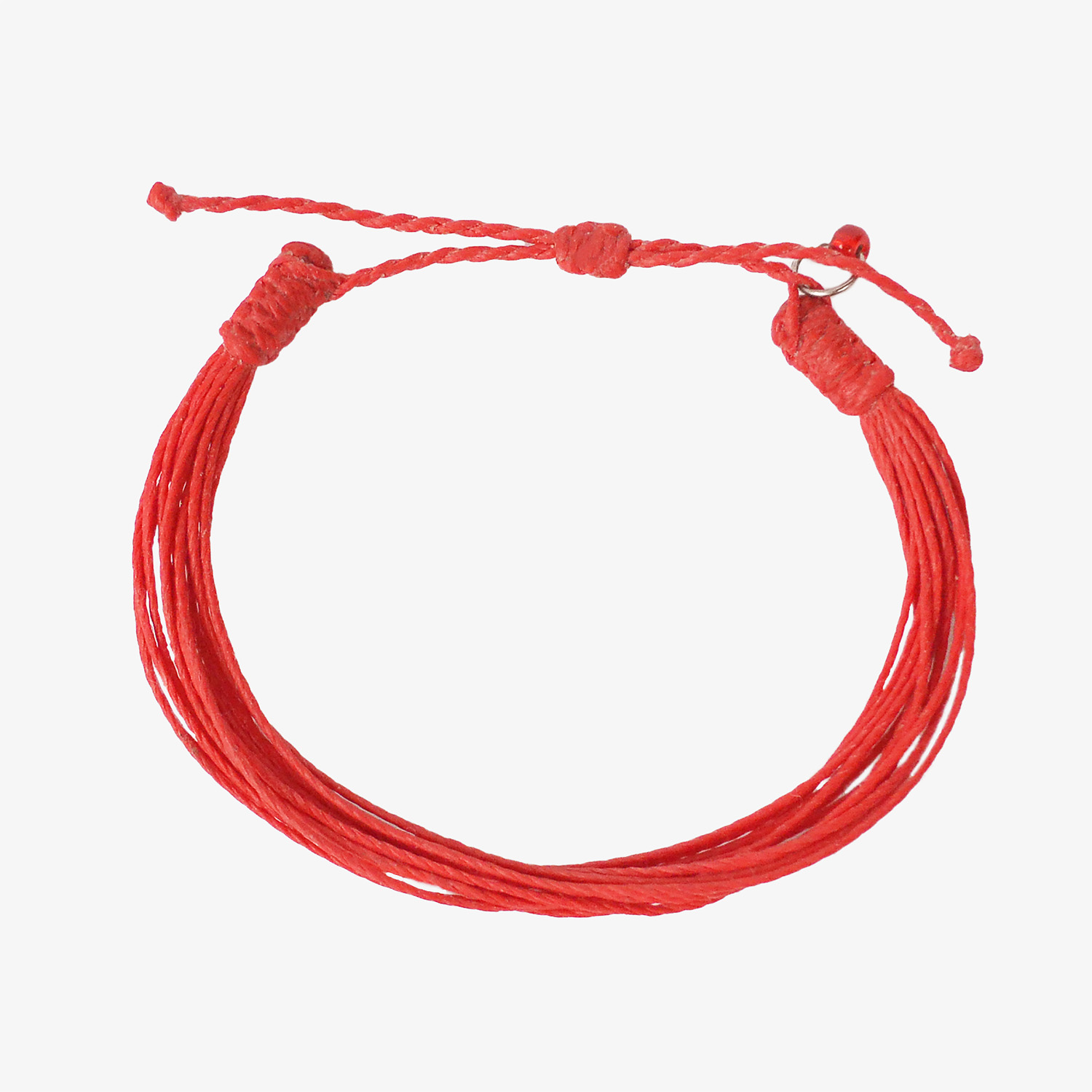 Pulsera Aloha Surfera Color Solido Rojo