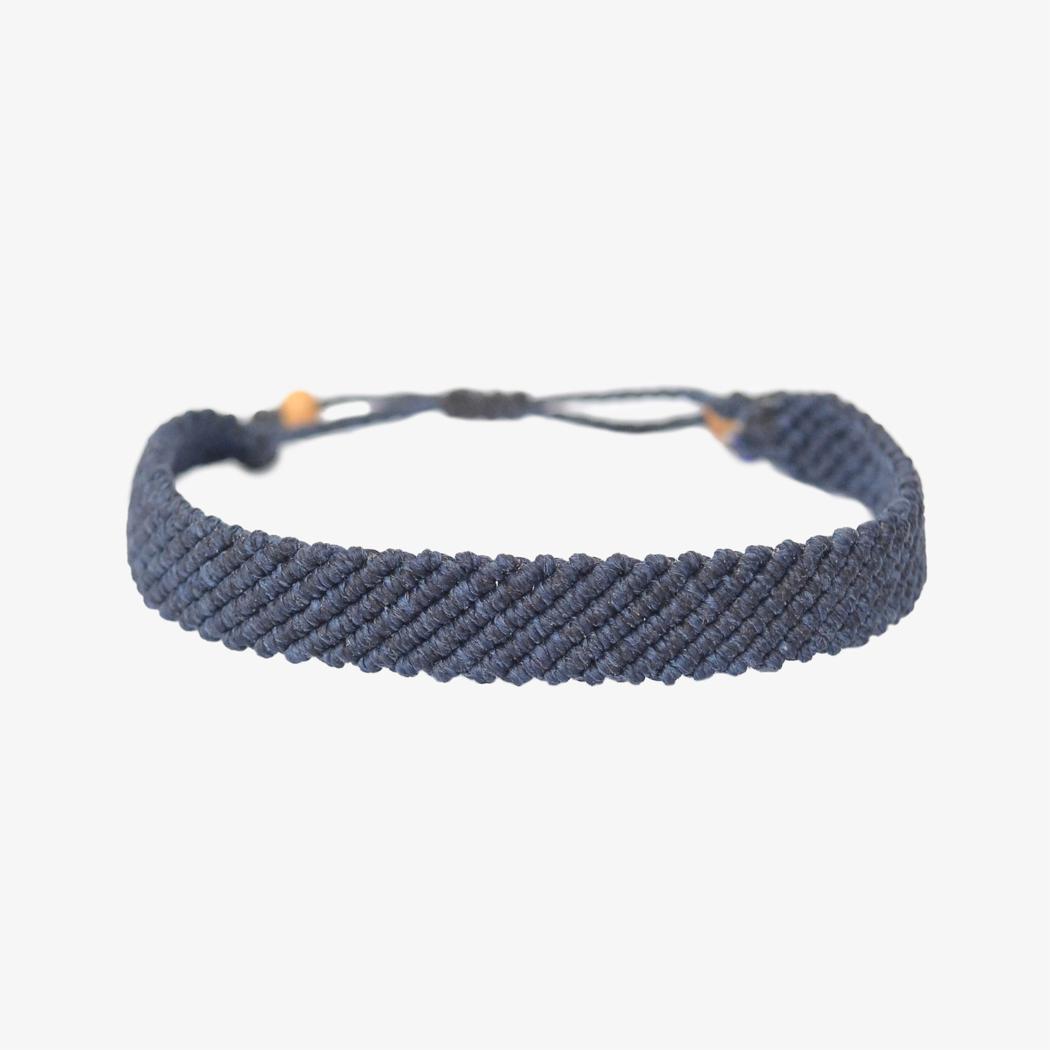 Pulsera Aloha Plana Solida Azul Profundo